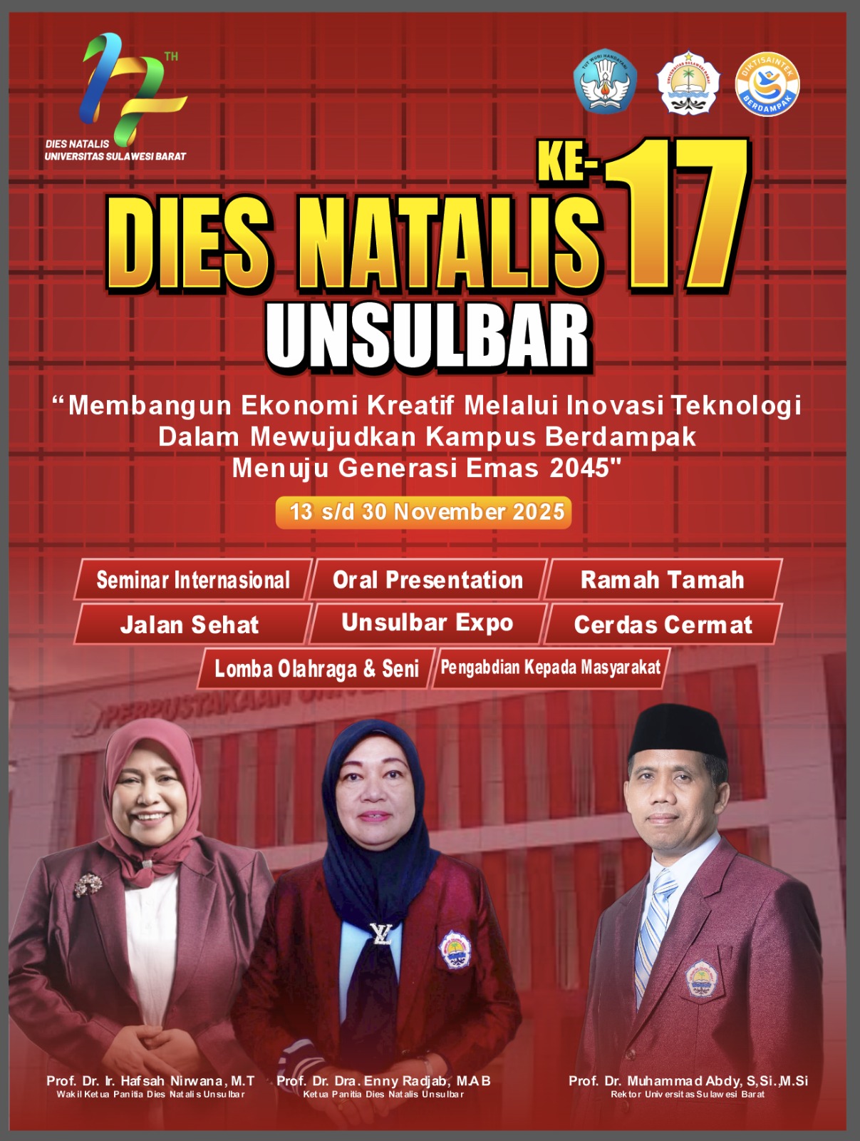 Dies Natalis ke-17 Universitas Sulawesi Barat (UNSULBAR)