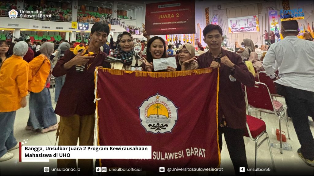 Bangga, Unsulbar Juara 2 Program Kewirausahaan Mahasiswa di UHO